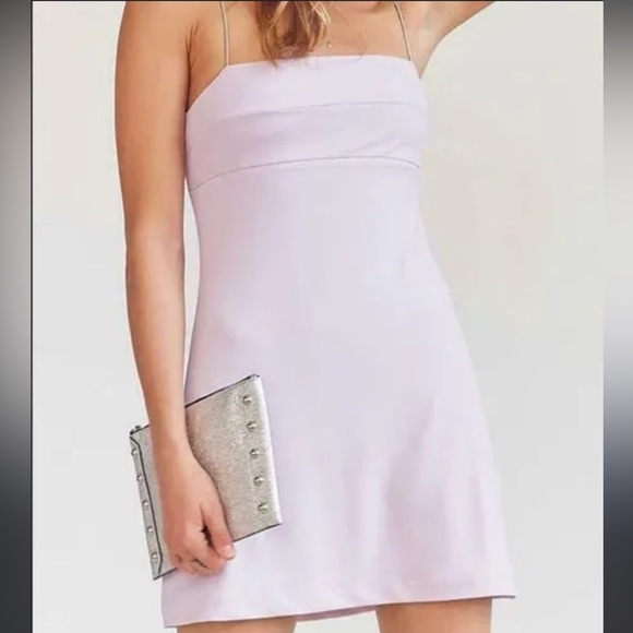 Urban Outfitters Silence + Noise Thin Strap Slip Dress Lavender Light Purple - Picture 1 of 7